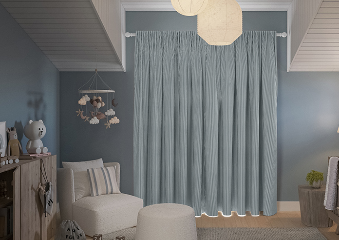 Nautical Stripes, Salt Black - Made to Measure Curtains - Image 7
